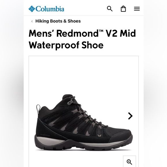 EUC Columbia Mens' Redmond™ V2 MidWaterproof Shoes - Picture 1 of 10